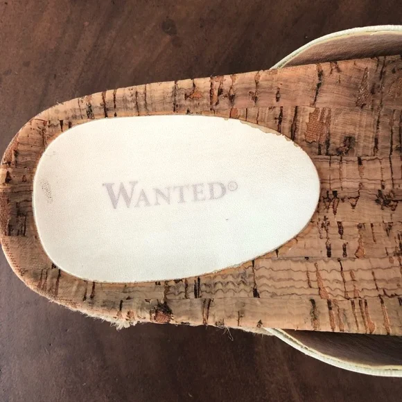Wanted white sandals with criss-crossed straps, cork & white soles, size 8 - Picture 7 of 10